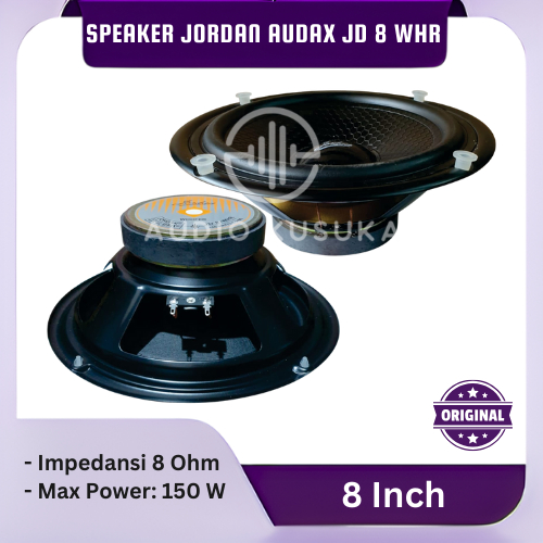 SPEAKER JORDAN AUDAX 8 INCH WOOFER JD 8 WHR 150 WATT ORIGINAL