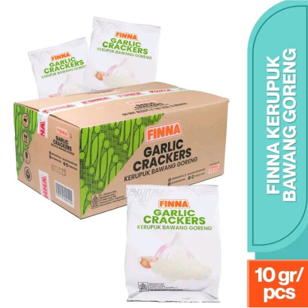 

FINNA KERUPUK GORENG BAWANG 1 KARTON/120 PCS