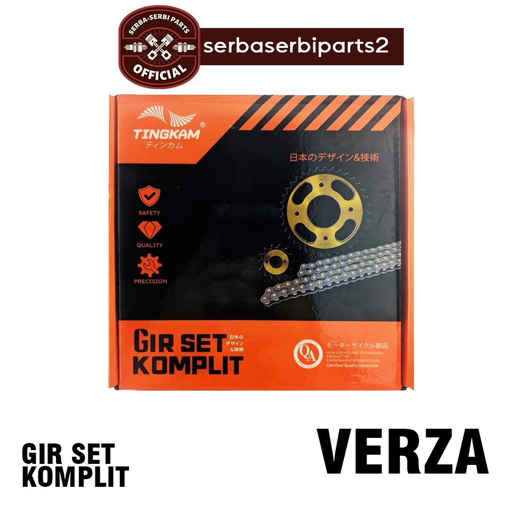 rantai girset gear set komplit VERZA motor