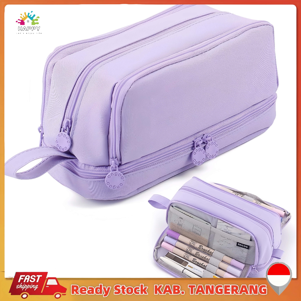 

Kotak Pensil Angoo 4 Lapis Multifungsi - Kapasitas Besar 40+ Alat Tulis dengan Desain Minimalis Tahan Air‌