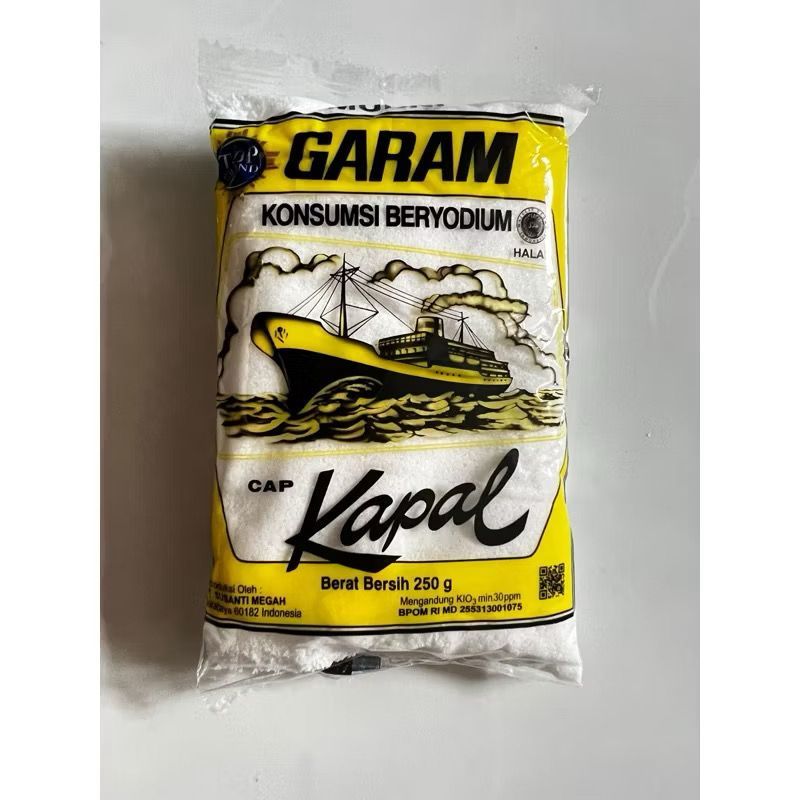 

Garam Kapal 250gr yodium Garam halus