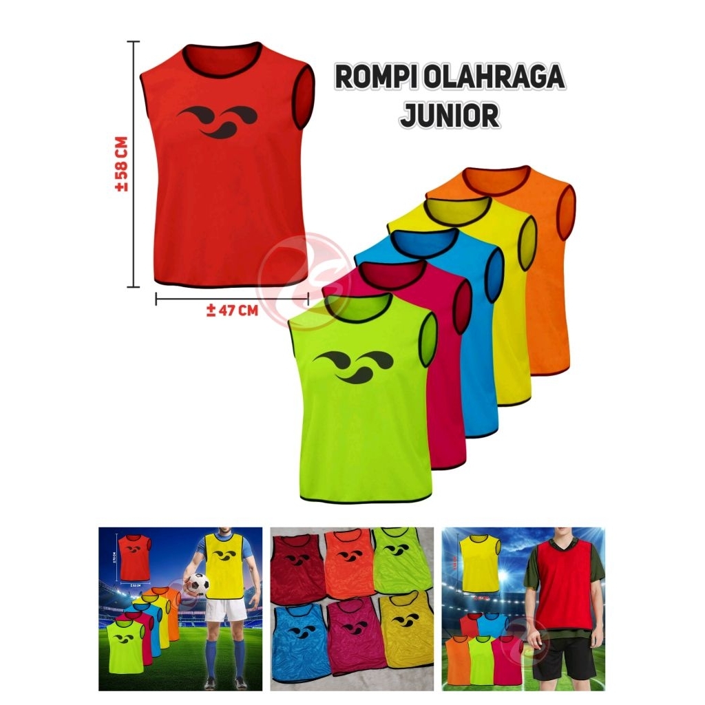 Rompi bola rompi futsal rompi latihan sparing latihan sepakbola jember rompi anak ssb junior csswim