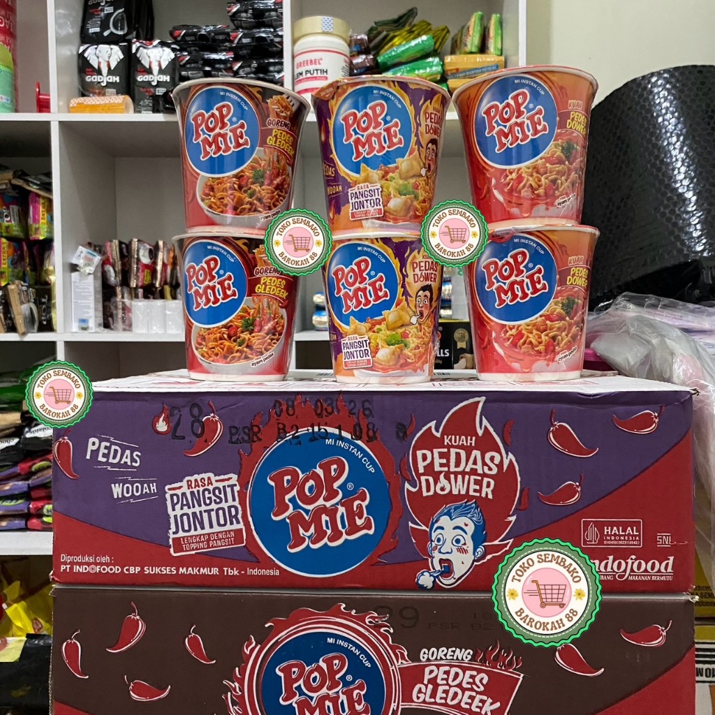 

Pop Mie Pedes Dower dan Pedes Gledek / Pop Mie Pedas Dower 75gr