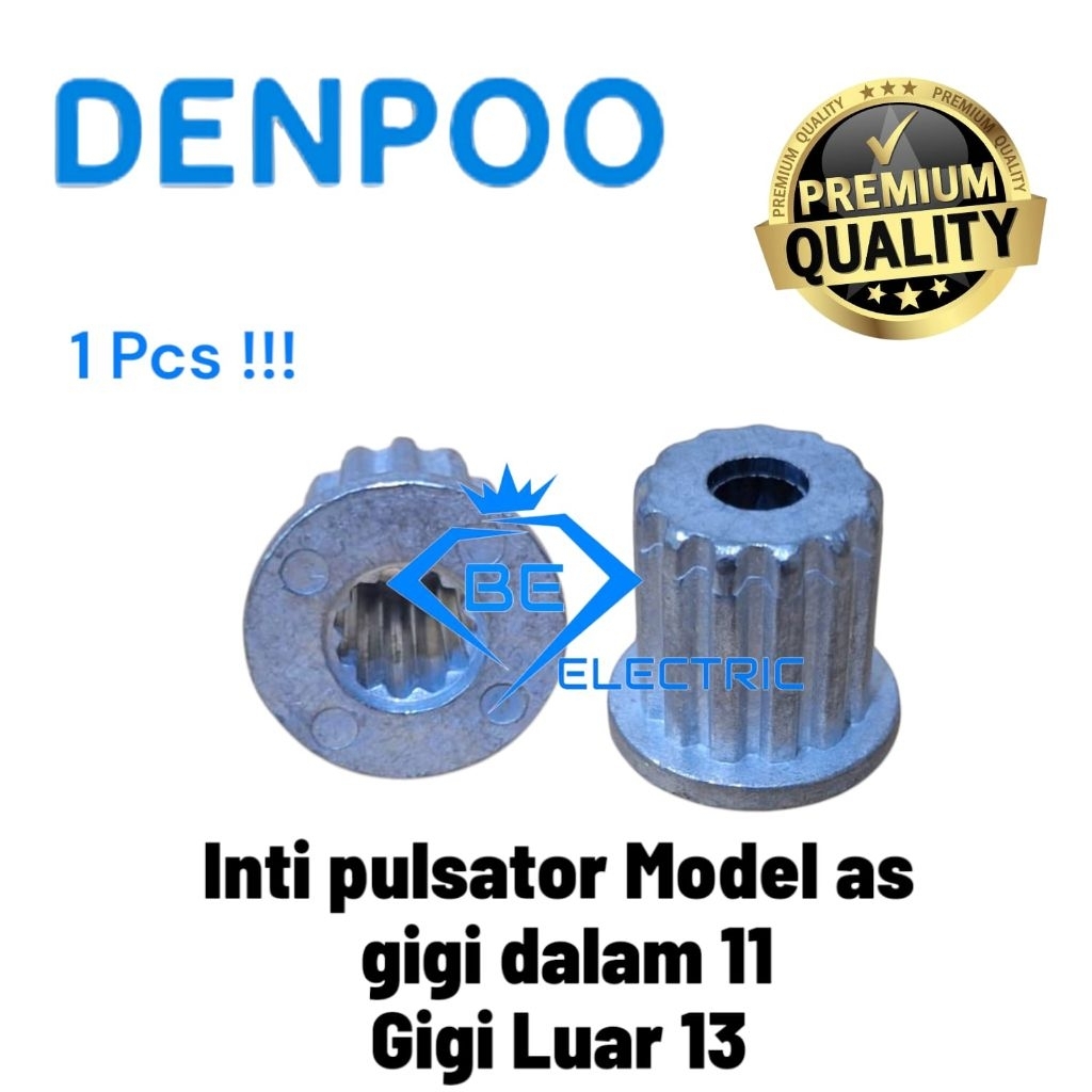 INTI PULSATOR - GEAR PULSATOR MESIN CUCI DENPOO 2 GERIGI 11 LUAR 13