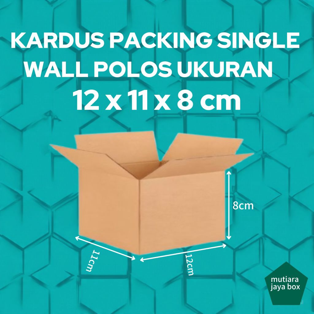 

KARDUS PACKING 12x11x8cm SINGEL WALL POLOS