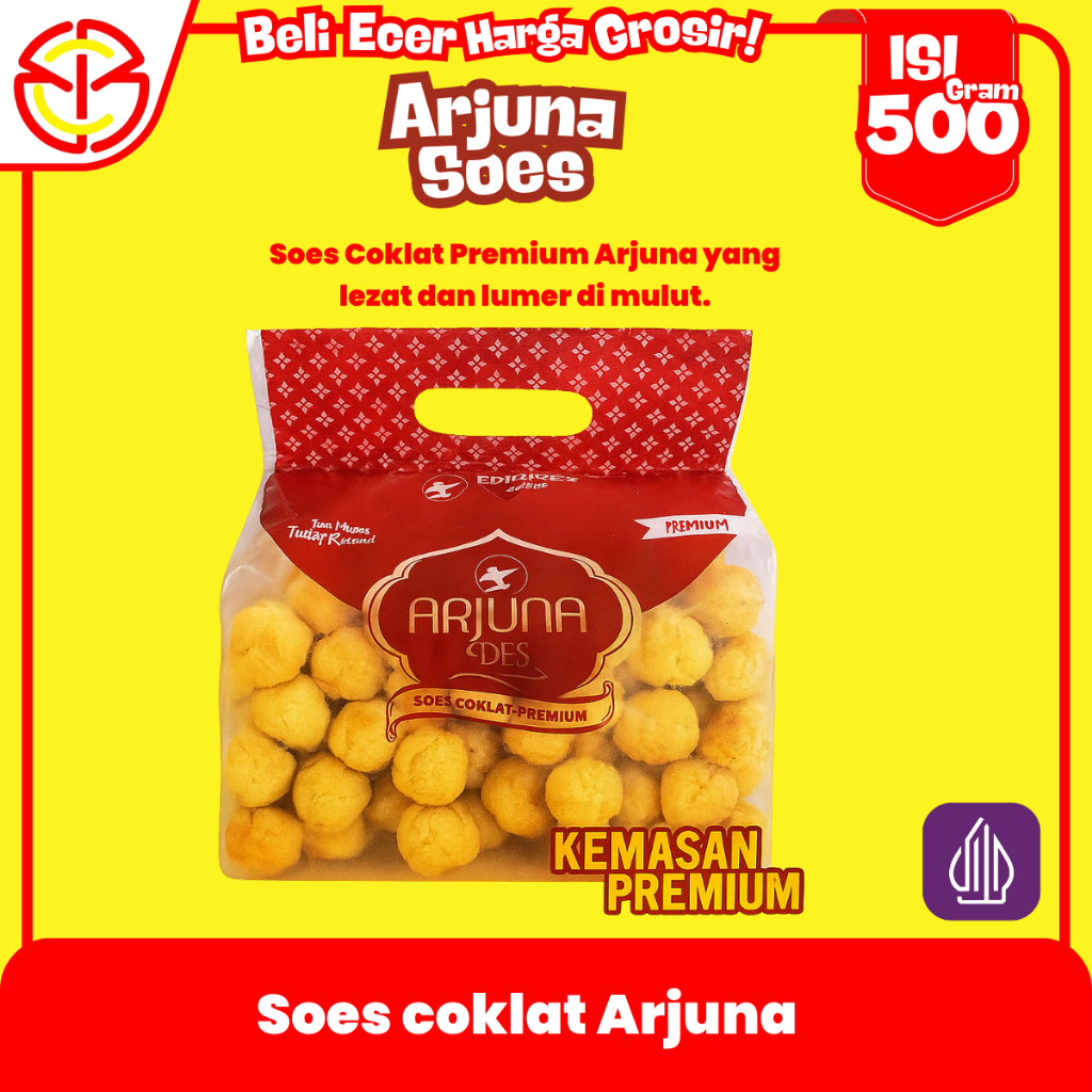 

free bubble wrap!! kue soes premium sus arjuna kemasan 500 gram rasa coklat enak isian banyak