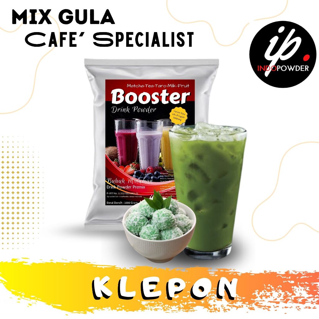 

Indopowder - Bubuk Minuman KLEPON 1Kg Untuk Cafe, Waralaba, Resto dan Usaha Minuman Kekinian