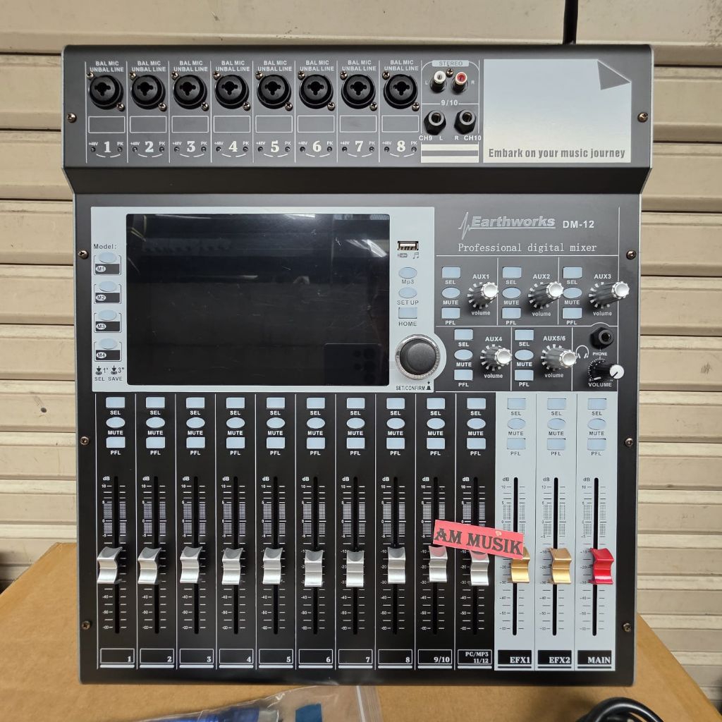 AUDIO MIXER EARTHWORK DM-12 12 CHANNEL PROFESSIONAL DIGITAL MIXER DM12