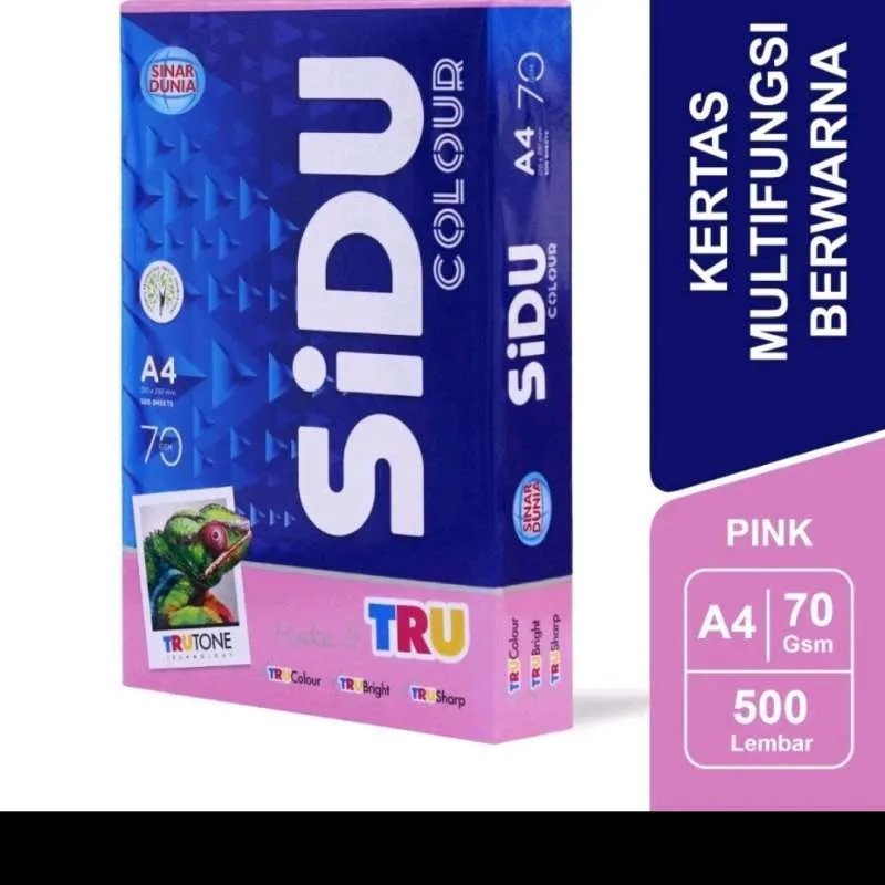 SIDU Warna 70gr A4 Kertas HVS color pink