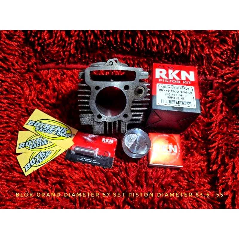 CYLINDER BLOK BORE UP GRAND ( GN5 ) DIAMETER 57 SET PISTON DIAMETER 53,5 54 54.5 55 - BOYRENK RACING