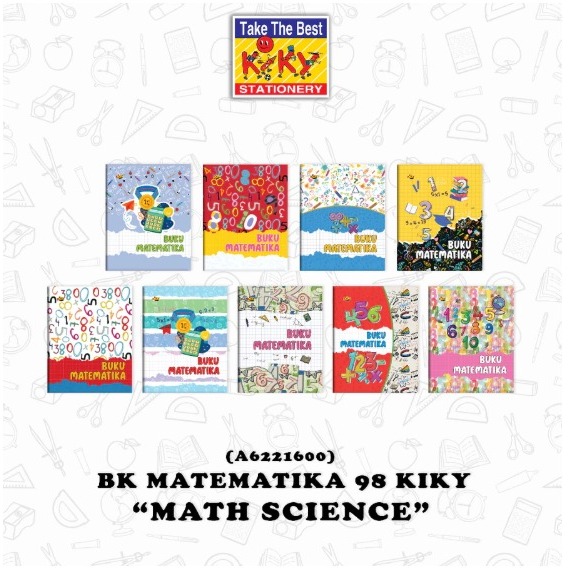 

(1Pack:5Pcs) KIKY Buku Tulis PETAK KECIL Kotak MATEMATIKA isi 98 LEMBAR Termurah! Best Seller / Buku Matematika Kiky Termurah Berkualitas / Buku Sekolah Anak-anak Murah / Notebook Sekolah