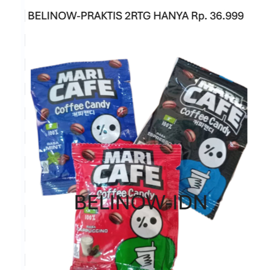 

Mari Cafe Coffee Candy Permen Kopi Paket Hemat 2Rtg – Rasa Cappuccino Espresso