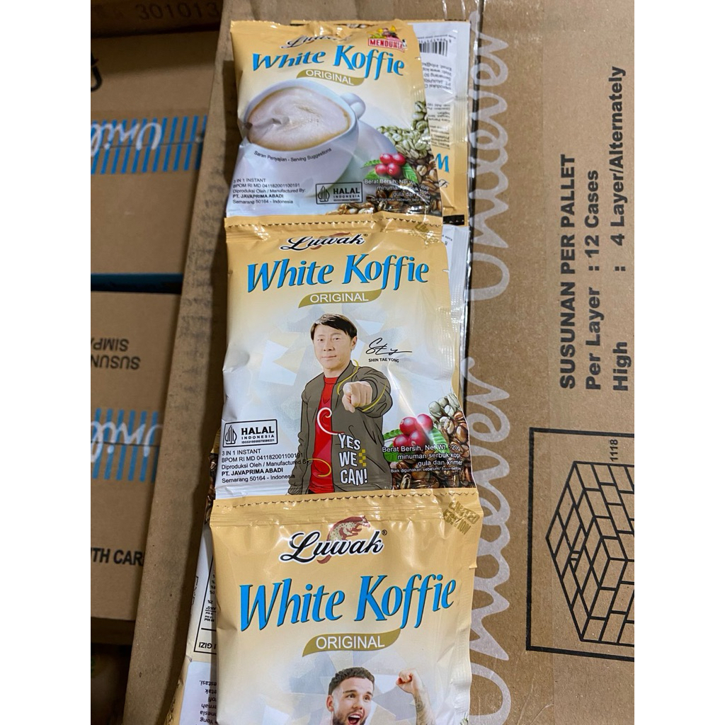 

LUWAK WHITE Kopi saset rentengan, 1 renteng 10pcs