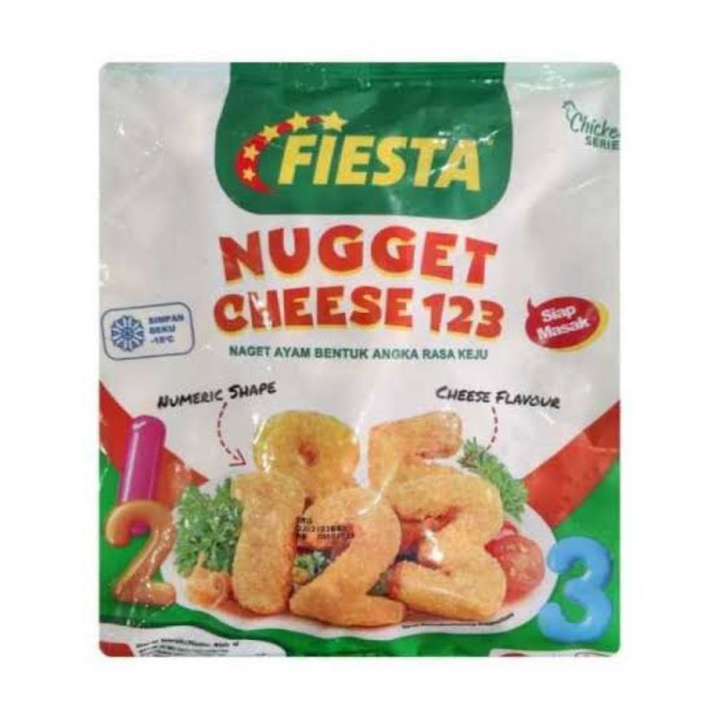 

Fiesta Cheese 123 Nugget Rasa Keju 400 gr (Frozen Food)