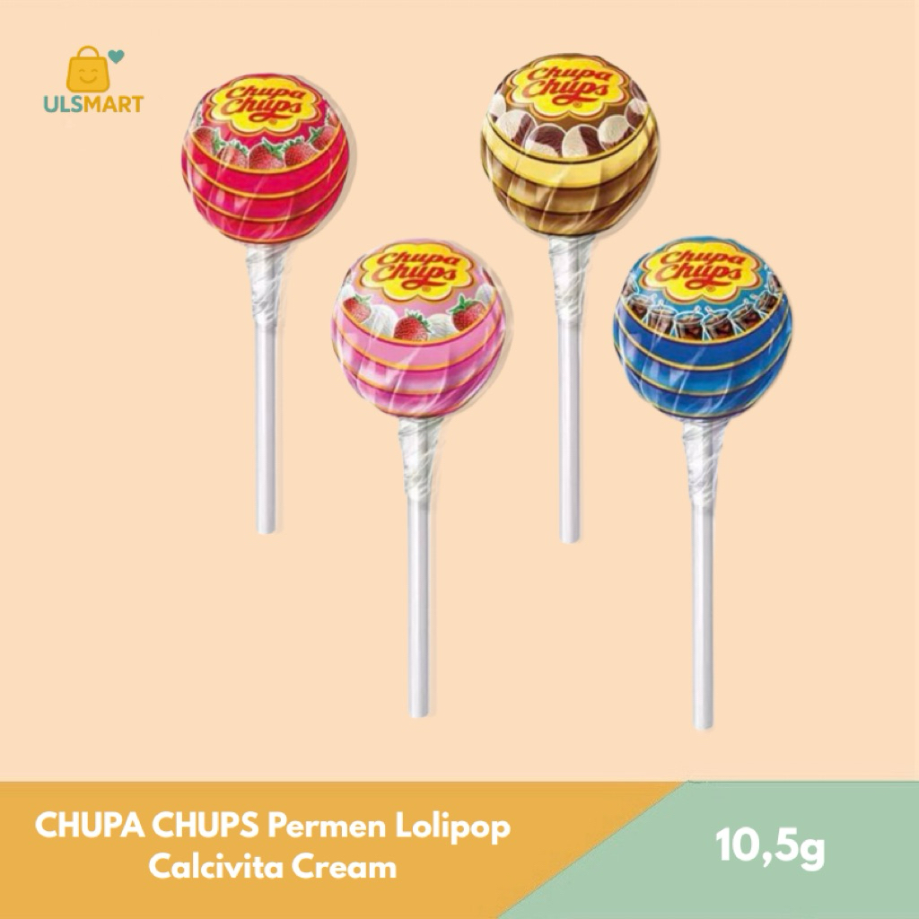 

CHUPA CHUPS Permen Lolipop Calcivita Cream 10,5 g