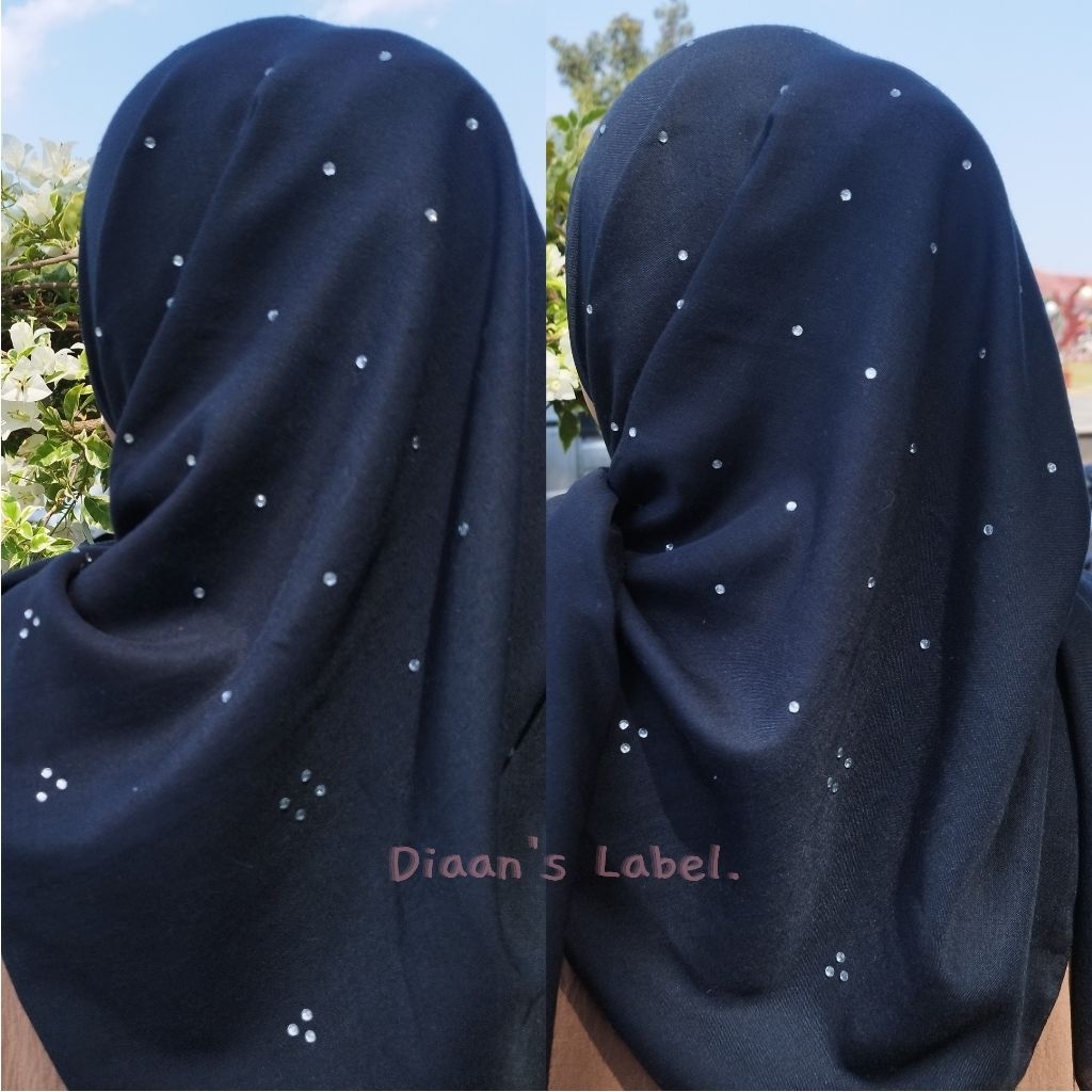 HIJAB PAYET TABUR MUTIARA BAHAN VOAL/Jilbab segi empat motif payet premium ukuran 110x110/Hijab Kond