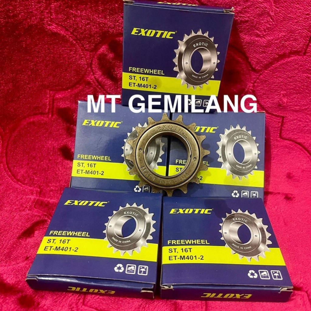 ￼Gir FreeWheel Jangkrik 16T Bmx Chrome CP Platinum