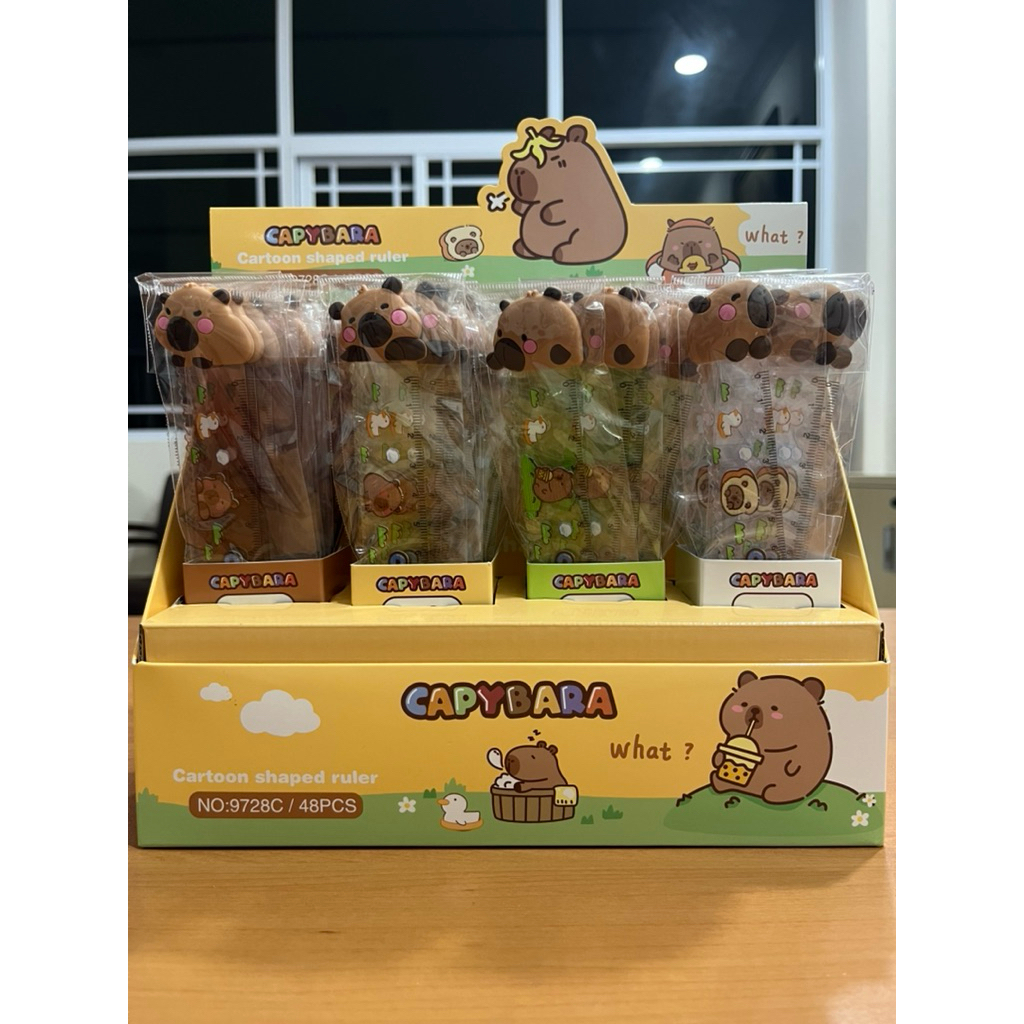 

penggaris capybara shaped ruler cappibara 15 cm