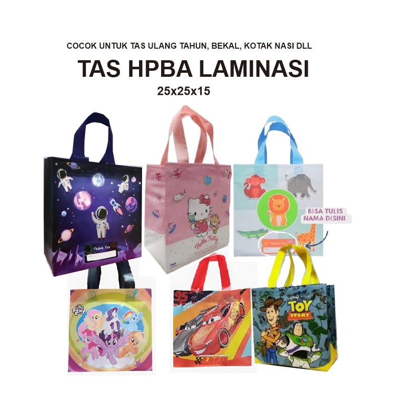 

Tas Spunbond Laminasi Box Karakter 25x25x15 - Tas Ulang Tahun Box Kotak Nasi - Tas Hampers ultah