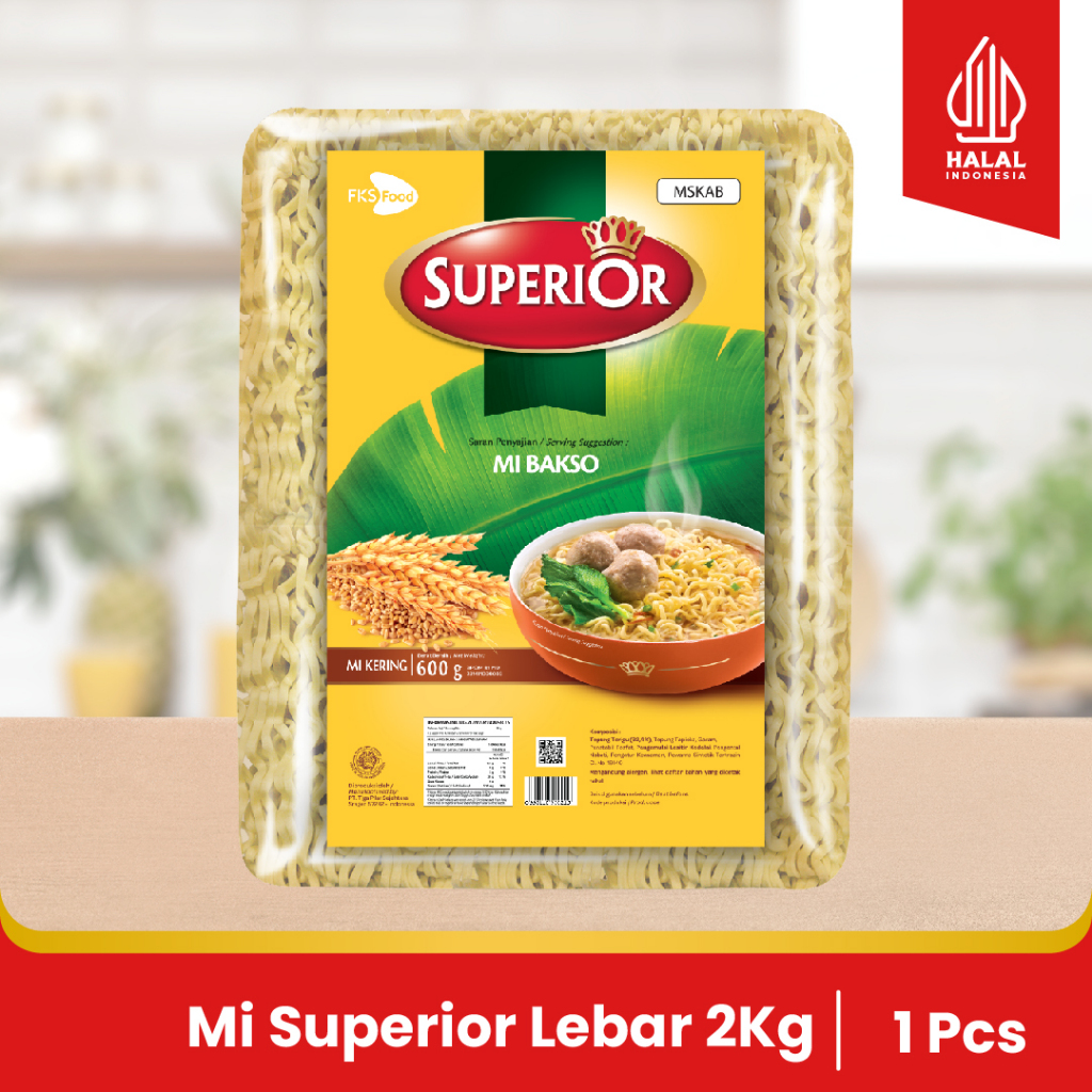 

Mi Superior Keriting - Mie Bakso - 1 Bal - 40 Keping - 50gr