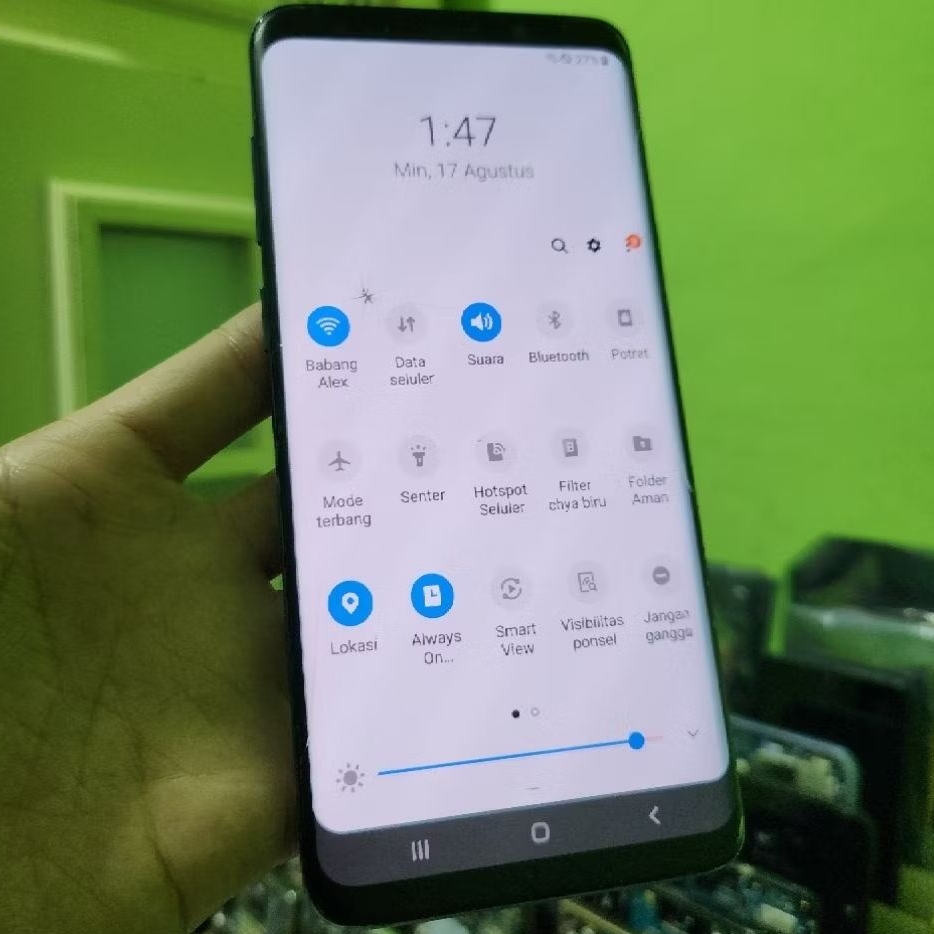 LCD Samsung S9+ Plus Original Bekas Copotan Minus Ringan Layak Pake