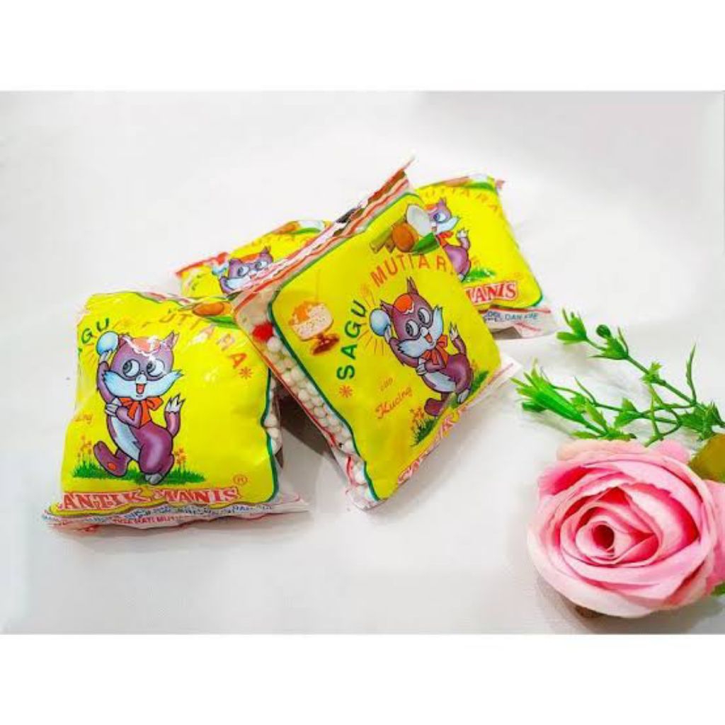 

SAGU MUTIARA CAP KUCING CANTIK MANIS NETTO 100 GR murcee