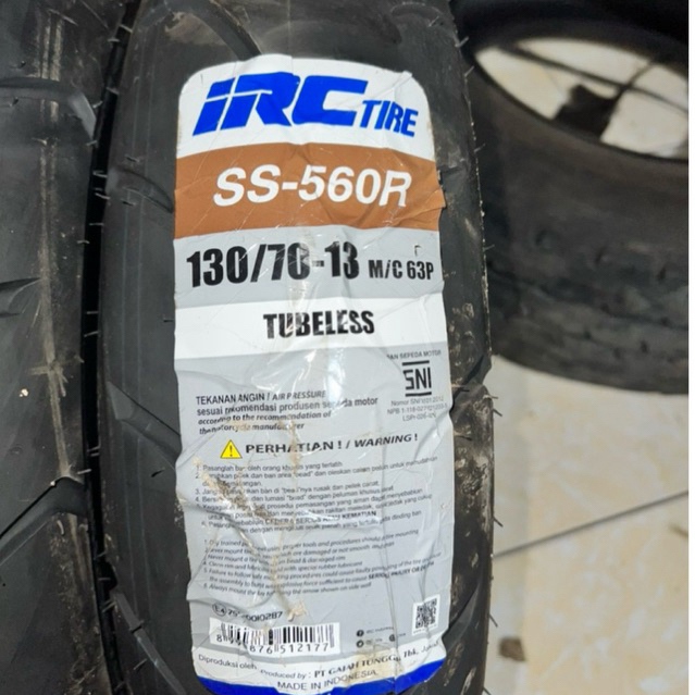 BAN IRC SS560R 130/70-13 | BAN IRC TUBELES RING 13 | BAN MOTOR NMAX PCX160 ADV160 BELAKANG
