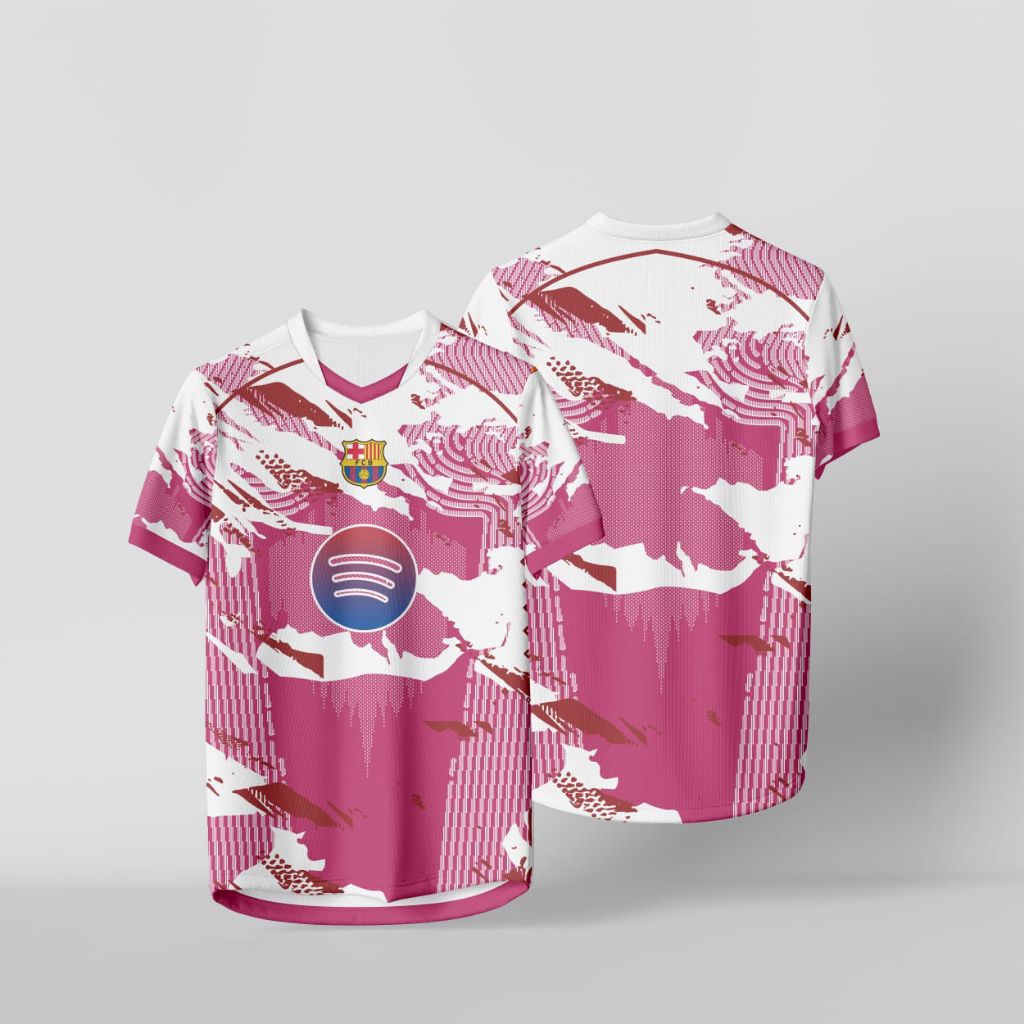 JERSEY BARCELONA PINK ROSE DAN BIRU TOSCA FANTASY 2025 2026 DRIFIT PREMIUM