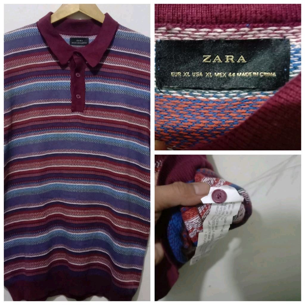 kaos atasan zara knit