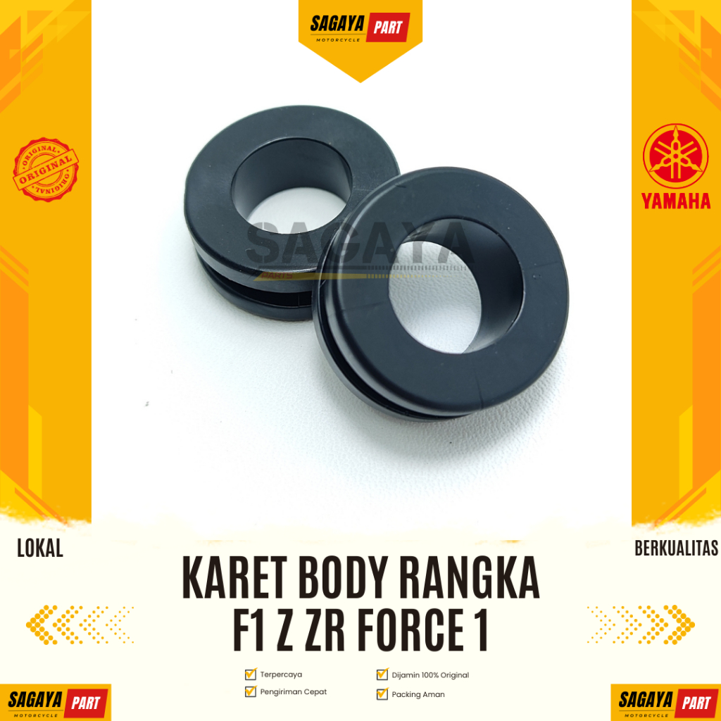 Karet Body F1Z ZR 2pcs– Sparepart Karet Dudukan Body Rangka Yamaha F1ZR Lokal
