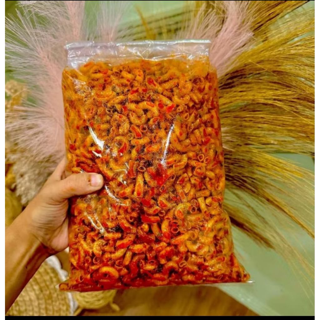 

Makaroni keriuk pedas daun jeruk bumbu cikruh 500gr