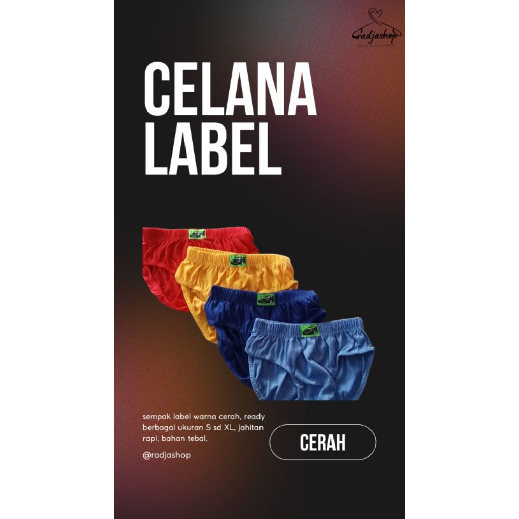 3 pcs Sempak Anak Cowok Tebal , Sempak Label, Cd Anak Laki - Laki