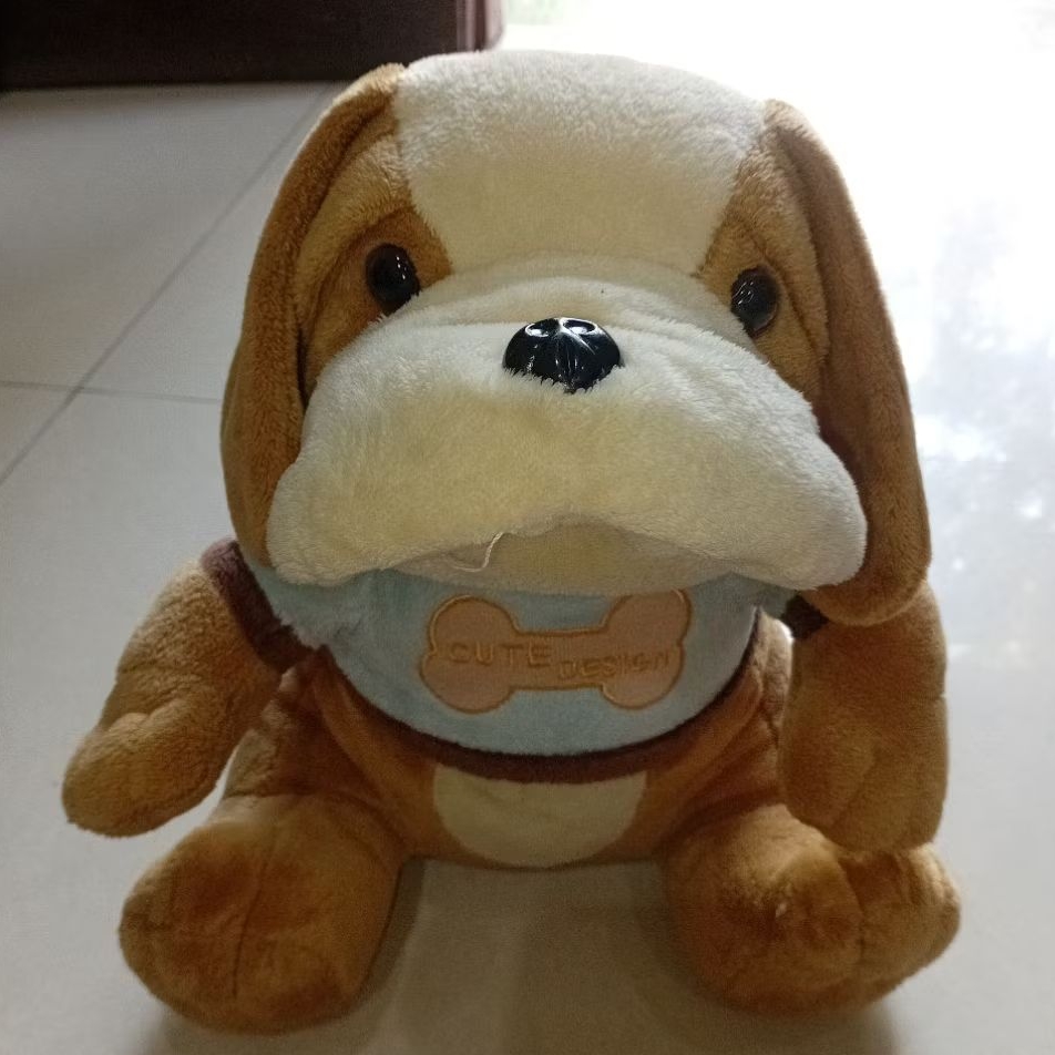 Boneka Anjing Bulldog Lembut