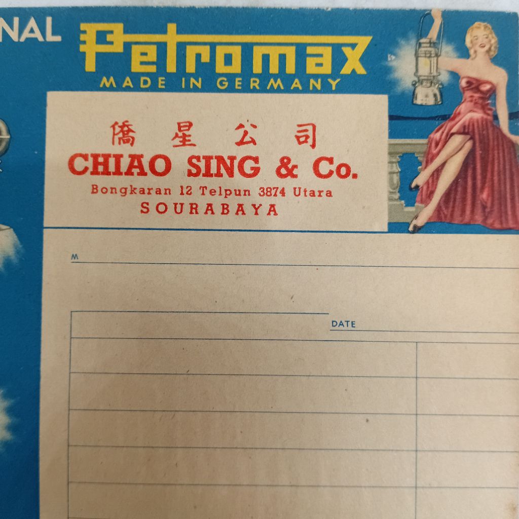 

Kertas Nota Old - Petromax Chiao Sing & Co