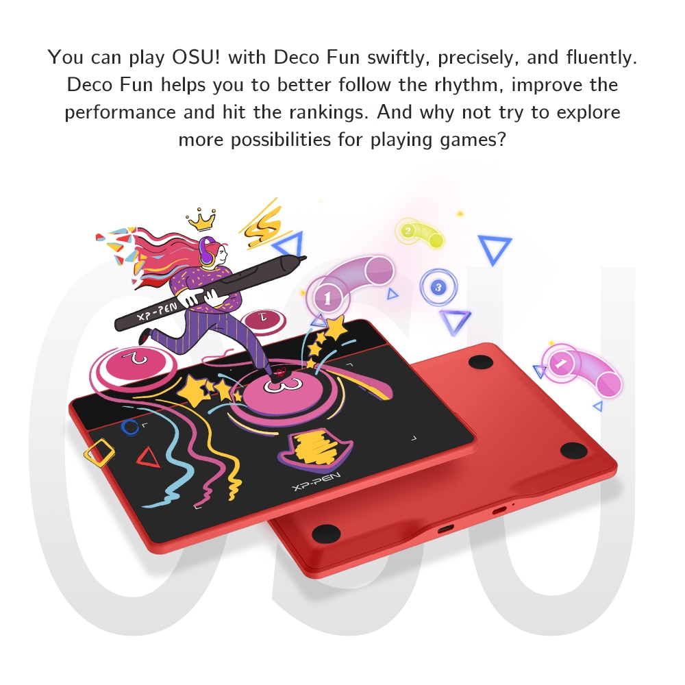 Hemat Xppen Deco Fun Digital Graphic Drawing Tablet Pen Tablet Support Android For Drawing & Osu &