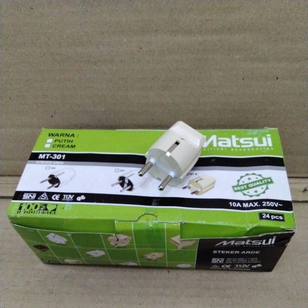 Steker Arde MATSUI / Colokkan MATSUI / Steker Arde Cream MATSUI / MT-301