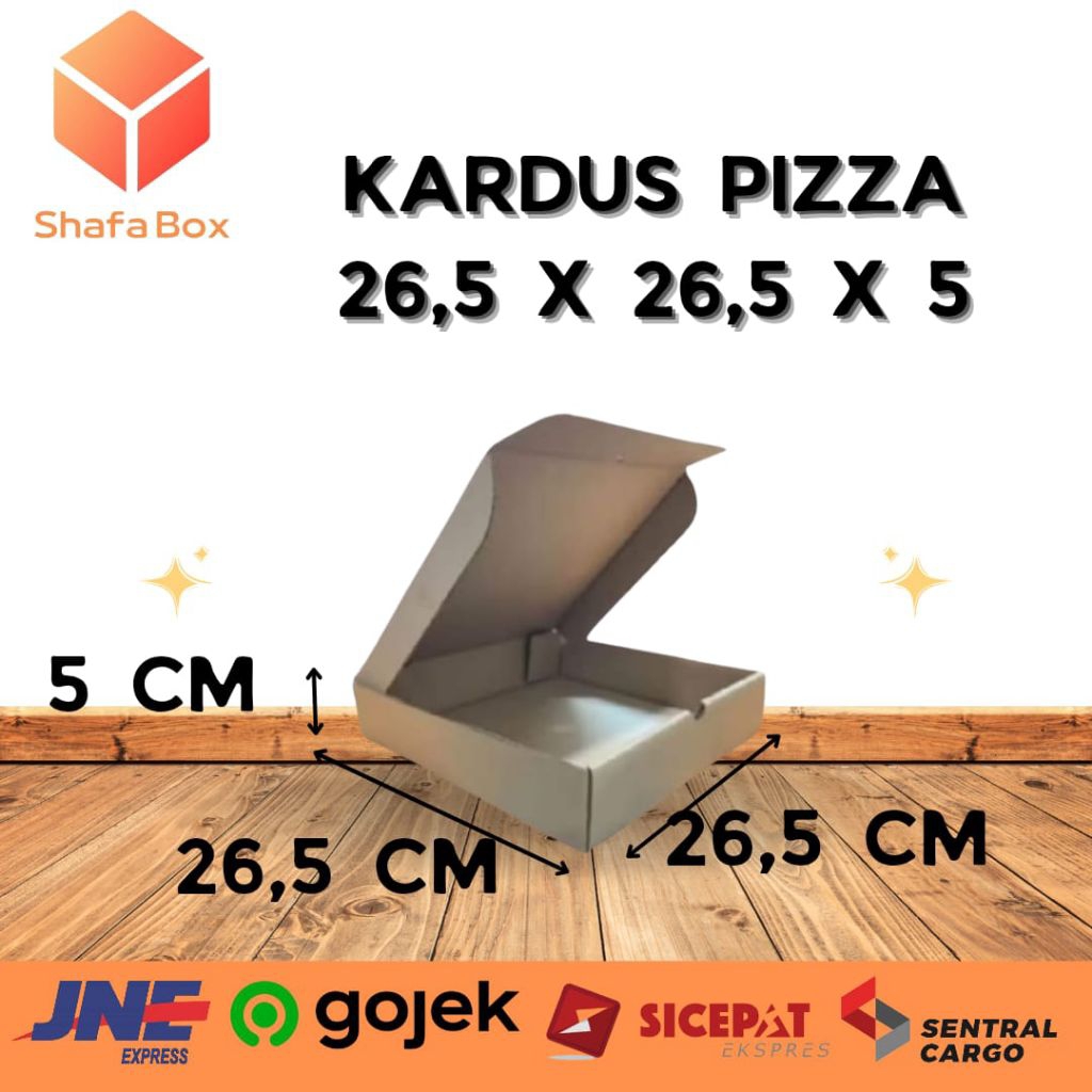 

Kardus Pizza Polos 26,5X26,5X5CM