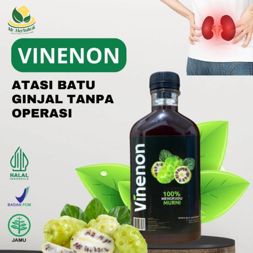 

Vinenon Cuka Mengkudu - 100% Ampuh Bantu Hancurkan Batu Ginjal - Asam Urat - BPOM - HALAL-COD