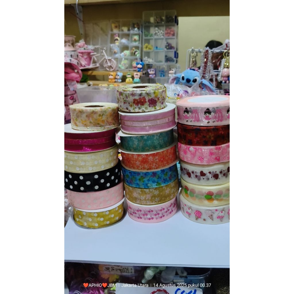 

5 meter pita roll organza