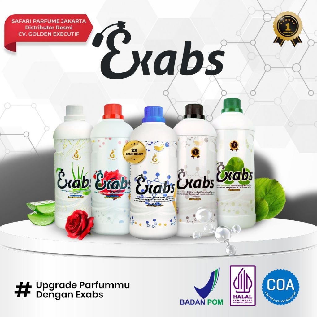 Exabs Pelarut Parfume Halal 900ml Reva Technology