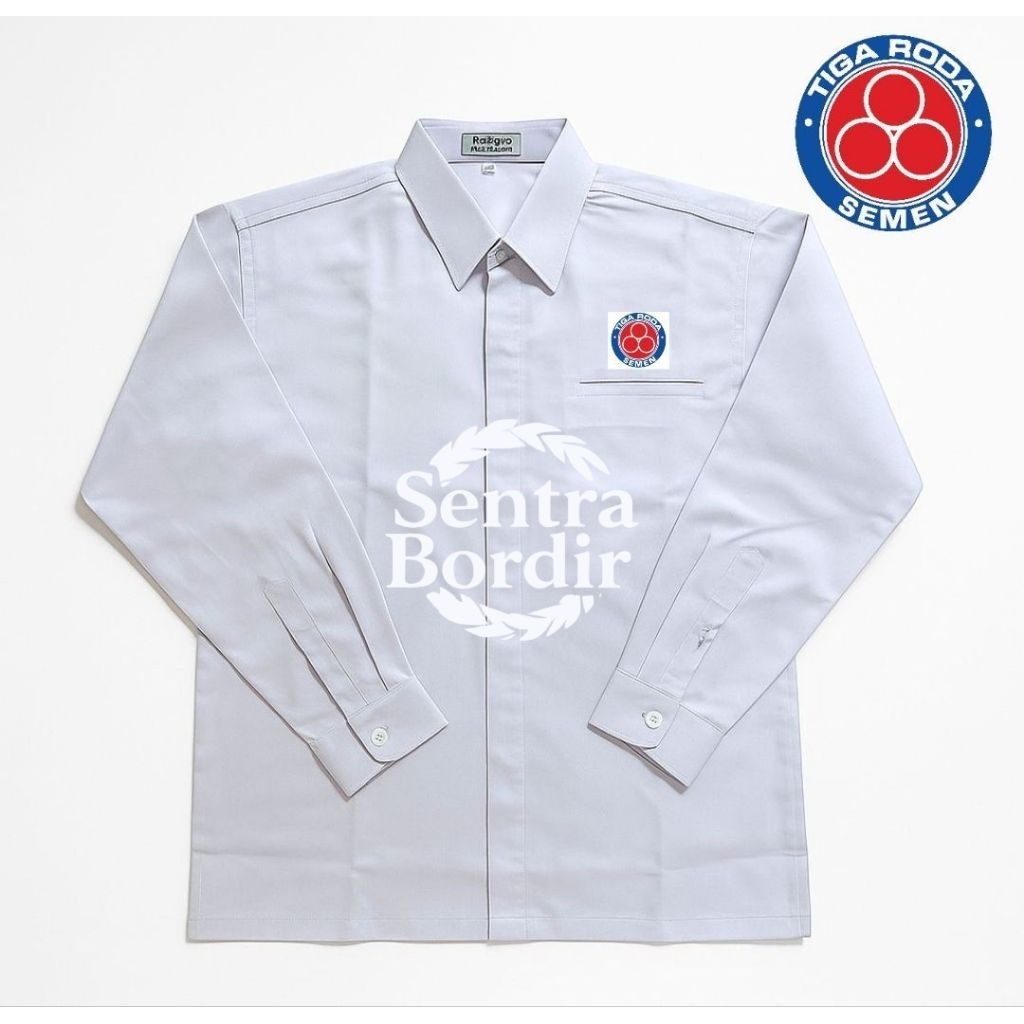 Kemeja semen tiga Roda baju kemeja semen tiga Roda bordir