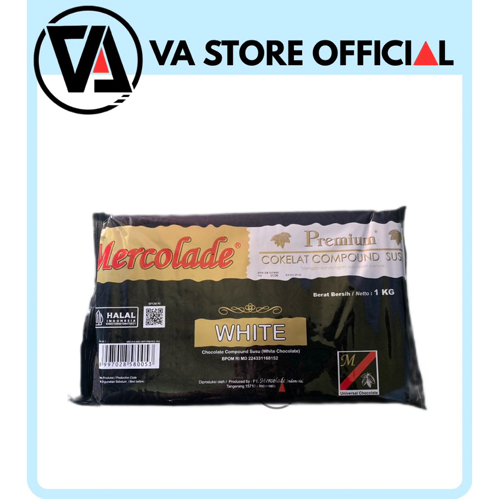 

Mercolade Coklat Premium Compound Putih 1kg