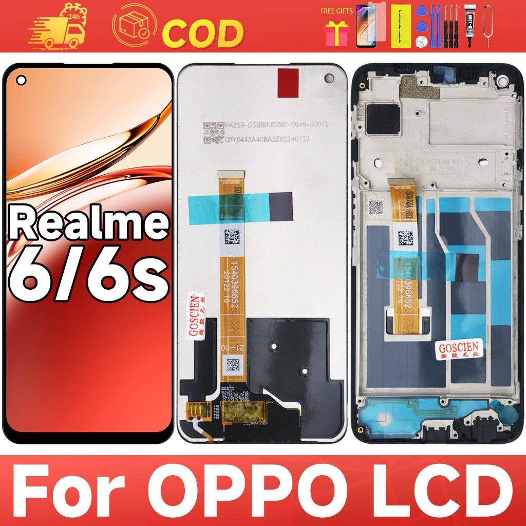 LCD Original for OPPO Realme 6 6S RXM2001 RMX2002 FULLSET Touchscreen ORI