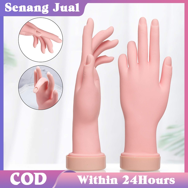 Tangan Silikon Palsu / Prosthetic Hand / Alat Manikur / Untuk Pemula Belajar Manikur