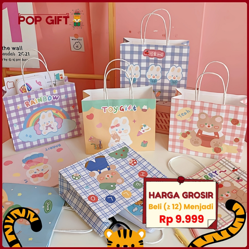 

PG Paperbag Tas Hadiah Tas Belanja Tas Unik Kekinian Tote Bag Plastik Kado Hadiah Edisi Dodogirl