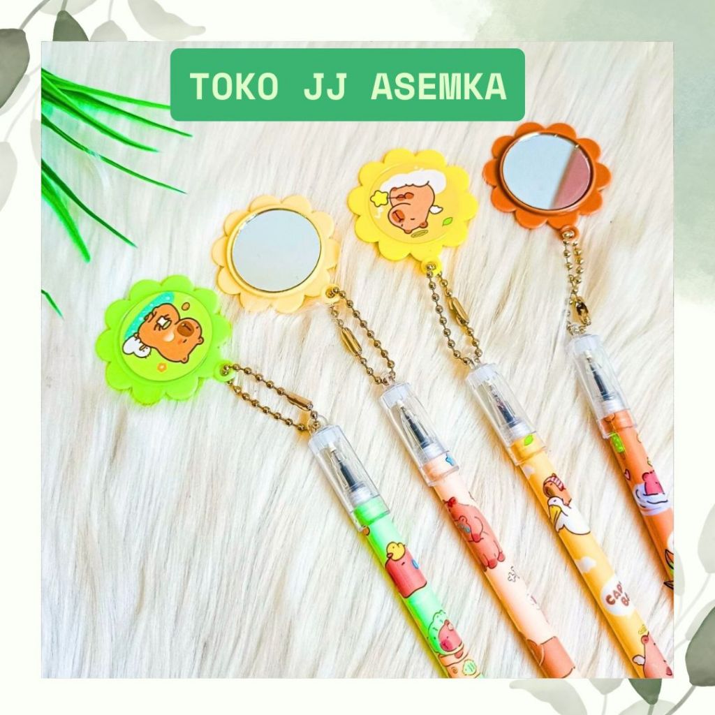 

PULPEN GANTUNGAN CERMIN CAPYBARA LUCU UNIK KARAKTER ALAT TULIS SEKOLAH MURAH COD