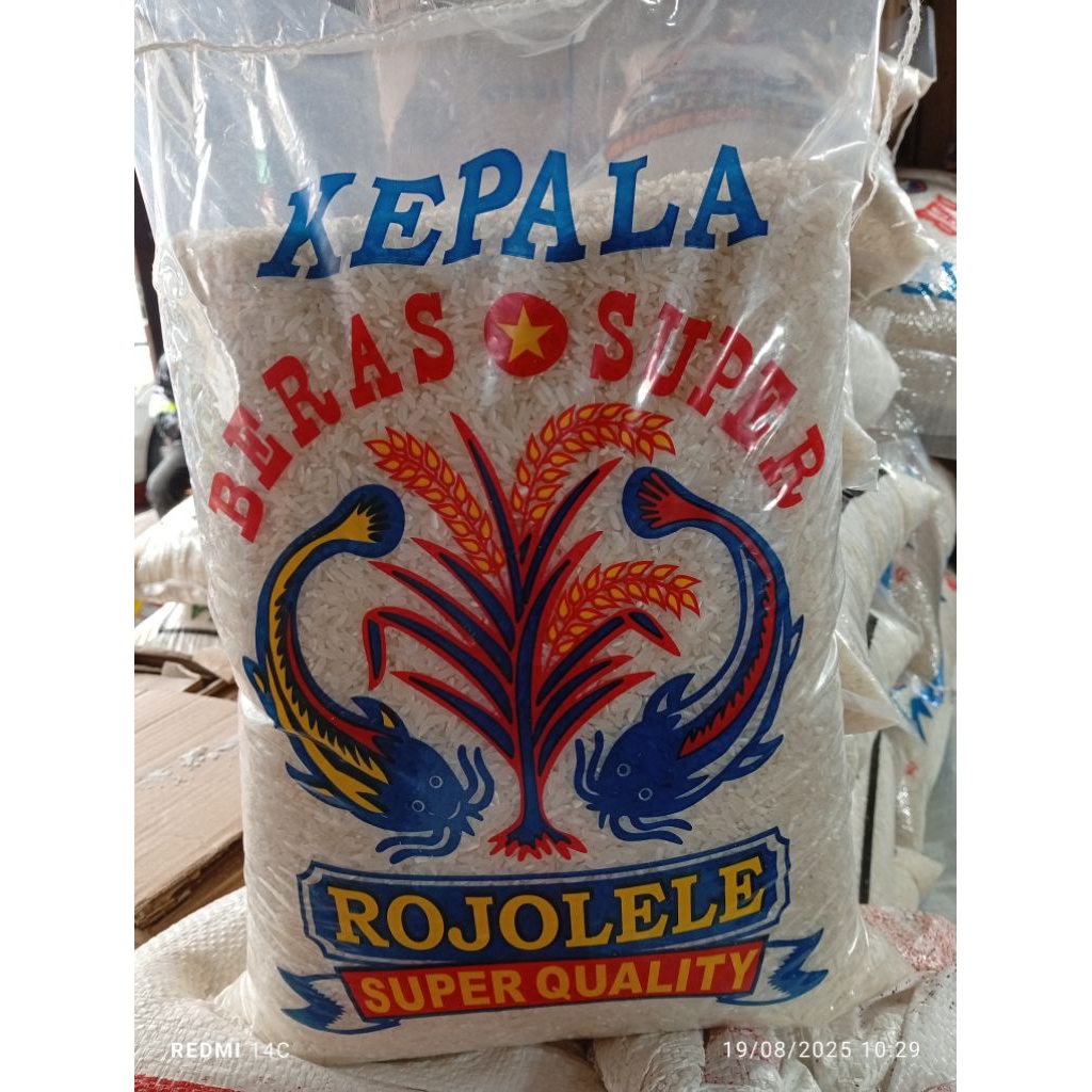 

1 bal beras solo asli cap rojolele 5kg