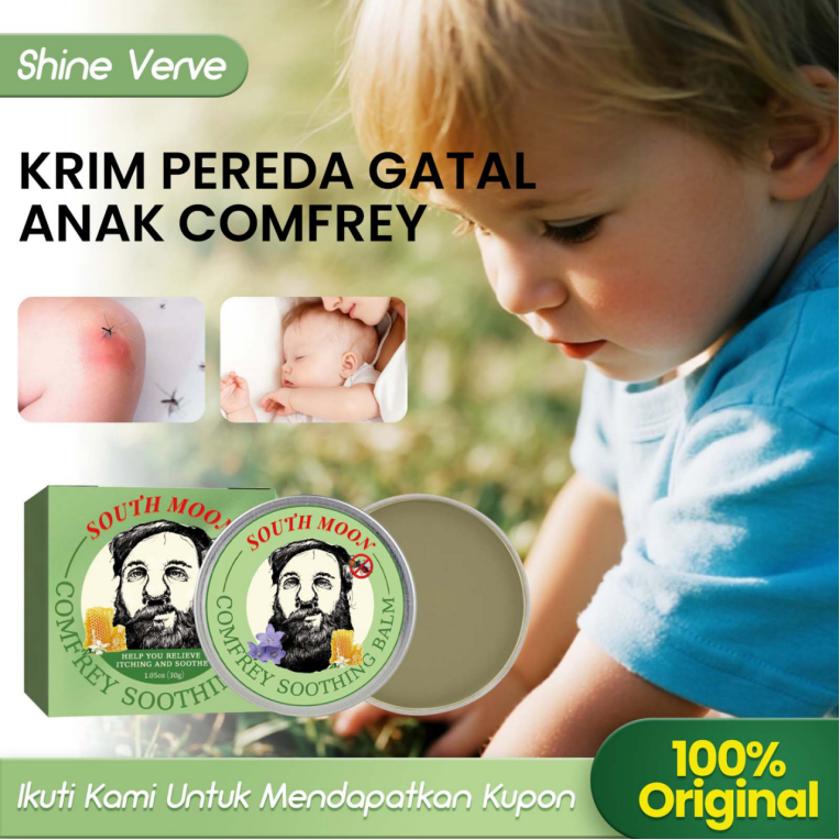 South Moon Krim Pereda Gatal Anak Comfrey 30g  Mencegah Gigitan Nyamuk Kulit Gatal Krim Pengusir Ser