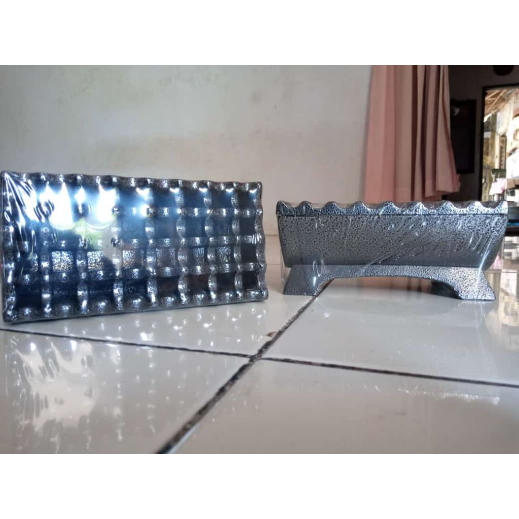 asbak antik aluminium cor, asbak unik