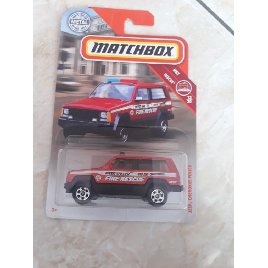 matchbox jeep cherokee police fire rescue